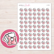 I-11703 planner sticker sheet with enlarged sticker detail