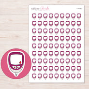 I-11706 planner sticker sheet with enlarged sticker detail
