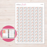I-11712 planner sticker sheet with enlarged sticker detail