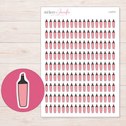 I-11717 planner sticker sheet with enlarged sticker detail