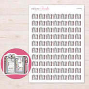 I-11719 planner sticker sheet with enlarged sticker detail