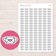 I-11740 planner sticker sheet with enlarged sticker detail
