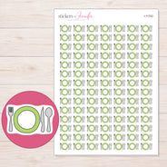 I-11742 planner sticker sheet with enlarged sticker detail