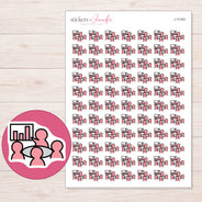 I-11743 planner sticker sheet with enlarged sticker detail