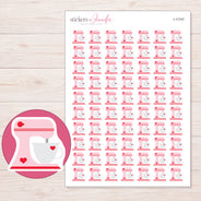I-11747 planner sticker sheet with enlarged sticker detail