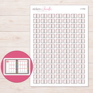 I-11752 planner sticker sheet with enlarged sticker detail