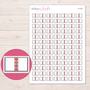 I-11753 planner sticker sheet with enlarged sticker detail