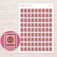 I-11757 planner sticker sheet with enlarged sticker detail