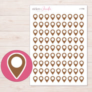 I-11768 planner sticker sheet with enlarged sticker detail