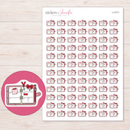 I-11771 planner sticker sheet with enlarged sticker detail