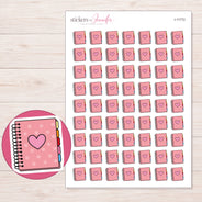 I-11772 planner sticker sheet with enlarged sticker detail