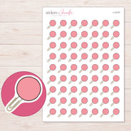I-11777 planner sticker sheet with enlarged sticker detail