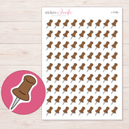 I-11782 planner sticker sheet with enlarged sticker detail