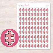 I-11783 planner sticker sheet with enlarged sticker detail
