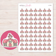 I-11793 planner sticker sheet with enlarged sticker detail