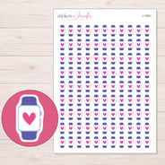 I-11801 planner sticker sheet with enlarged sticker detail