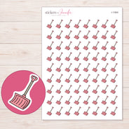 I-11804 planner sticker sheet with enlarged sticker detail
