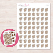 I-11808 planner sticker sheet with enlarged sticker detail