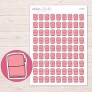 I-11813 planner sticker sheet with enlarged sticker detail