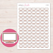 I-11818 planner sticker sheet with enlarged sticker detail