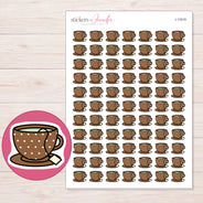 I-11819 planner sticker sheet with enlarged sticker detail