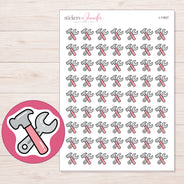 I-11827 planner sticker sheet with enlarged sticker detail