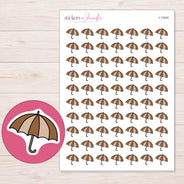 I-11834 planner sticker sheet with enlarged sticker detail