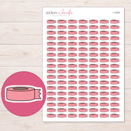 I-11837 planner sticker sheet with enlarged sticker detail