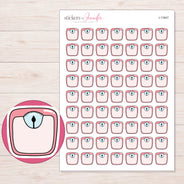 I-11847 planner sticker sheet with enlarged sticker detail