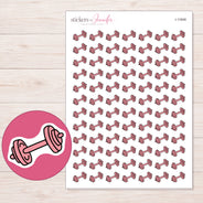 I-11848 planner sticker sheet with enlarged sticker detail