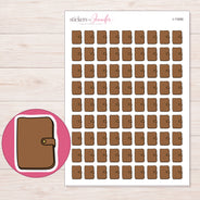 I-11856 planner sticker sheet with enlarged sticker detail
