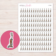 I-11863 planner sticker sheet with enlarged sticker detail