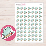 I-11874 planner sticker sheet with enlarged sticker detail