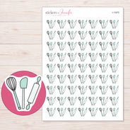 I-11875 planner sticker sheet with enlarged sticker detail