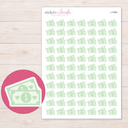 I-11884 planner sticker sheet with enlarged sticker detail