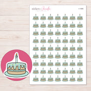 I-11885 planner sticker sheet with enlarged sticker detail