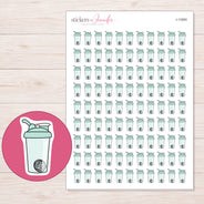 I-11893 planner sticker sheet with enlarged sticker detail