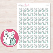 I-11896 planner sticker sheet with enlarged sticker detail