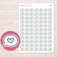 I-11898 planner sticker sheet with enlarged sticker detail