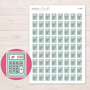 I-11902 planner sticker sheet with enlarged sticker detail