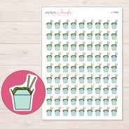 I-11909 planner sticker sheet with enlarged sticker detail