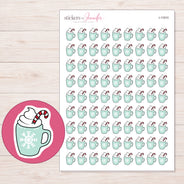 I-11910 planner sticker sheet with enlarged sticker detail