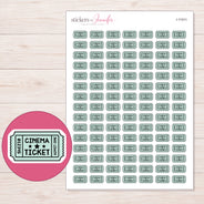 I-11911 planner sticker sheet with enlarged sticker detail