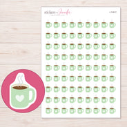 I-11917 planner sticker sheet with enlarged sticker detail