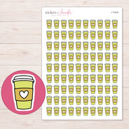 I-11918 planner sticker sheet with enlarged sticker detail