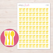 I-11929 planner sticker sheet with enlarged sticker detail
