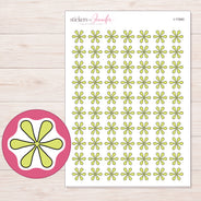 I-11940 planner sticker sheet with enlarged sticker detail