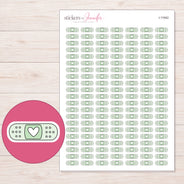 I-11942 planner sticker sheet with enlarged sticker detail