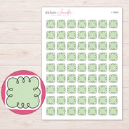 I-11943 planner sticker sheet with enlarged sticker detail