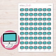 I-11944 planner sticker sheet with enlarged sticker detail